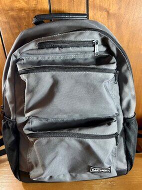 Eastsport Campus Tech Grey Backpack 18x15x6" - EUC